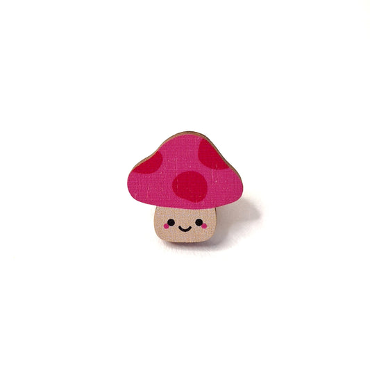 Mushroom Pin Brooch